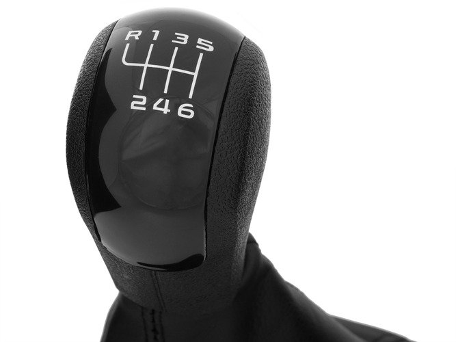 Schaltknauf Knauf Schwarz / Schwarz in 6-Gang für Skoda Octavia II 1Z ab 2004-