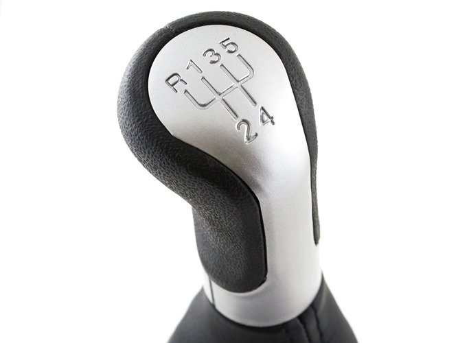 Schaltknauf Knauf Schwarz / Silber in 5-Gang für Skoda Fabia 2 II / Roomster