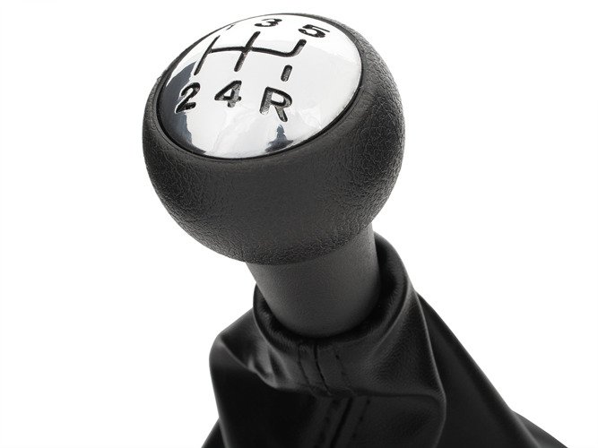 Schaltknauf Schaltmanschette Schwarz Chrom in 5-Gang für Citroen C3 C4 C5 Xsara