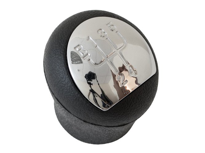 Schaltknauf Knauf Schwarz Chrom 5-Gang für Renault Clio II Twingo II Kangoo