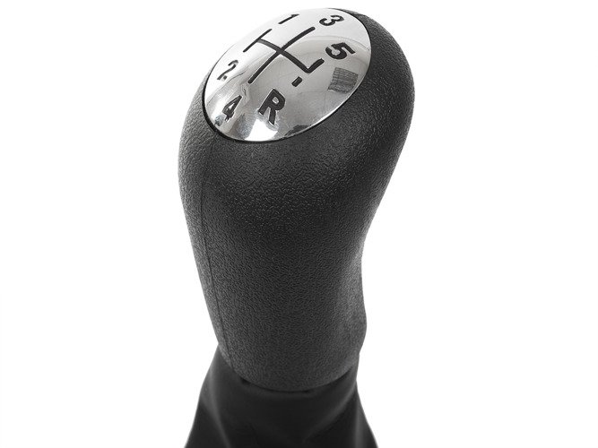 Schaltknauf Schaltmanschette Chrom 5-Gang für Renault Clio II / Thalia II