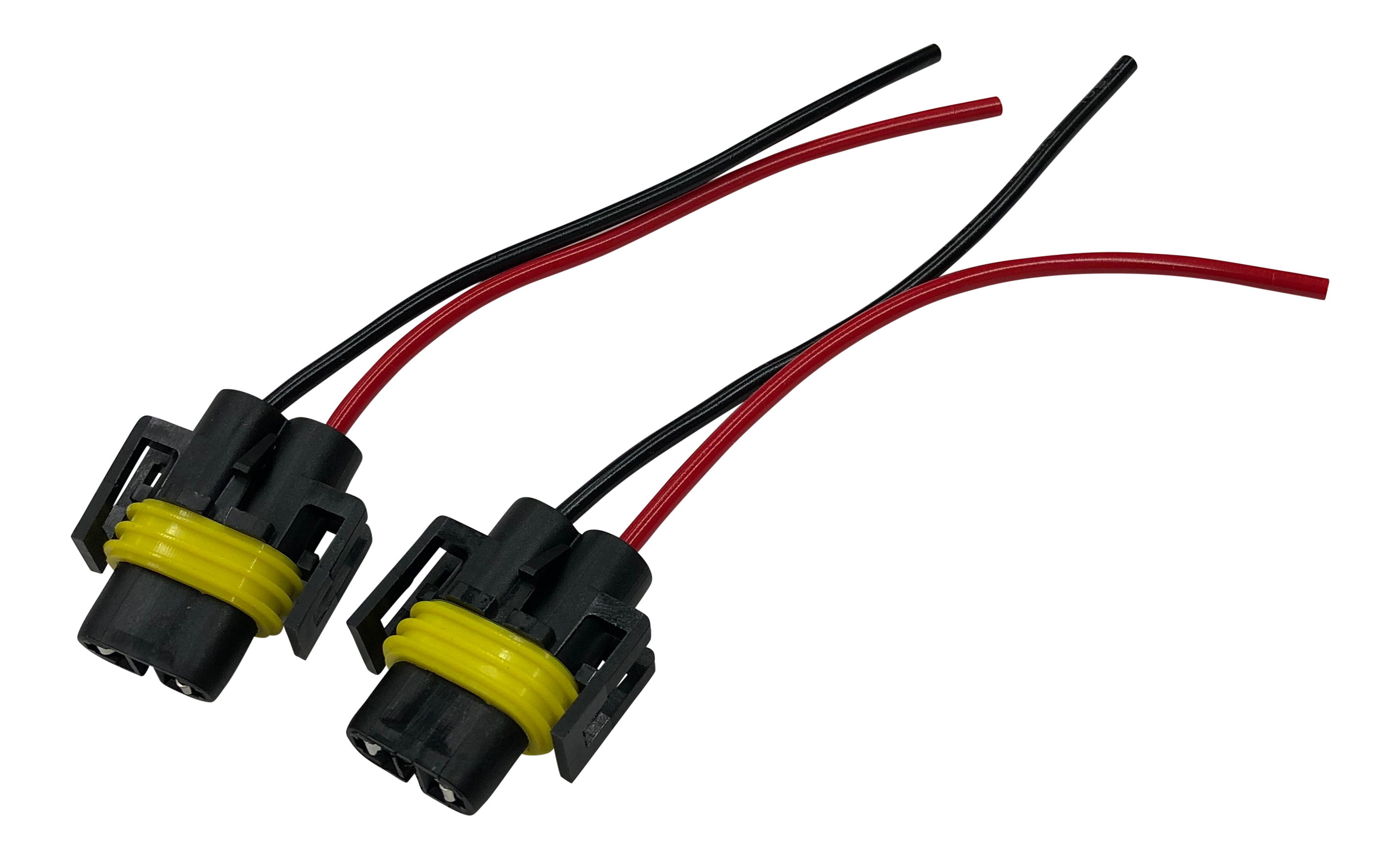 2x Stecker Reparatur H11 Birne WEIBLICH Sockel Fassung Lampen