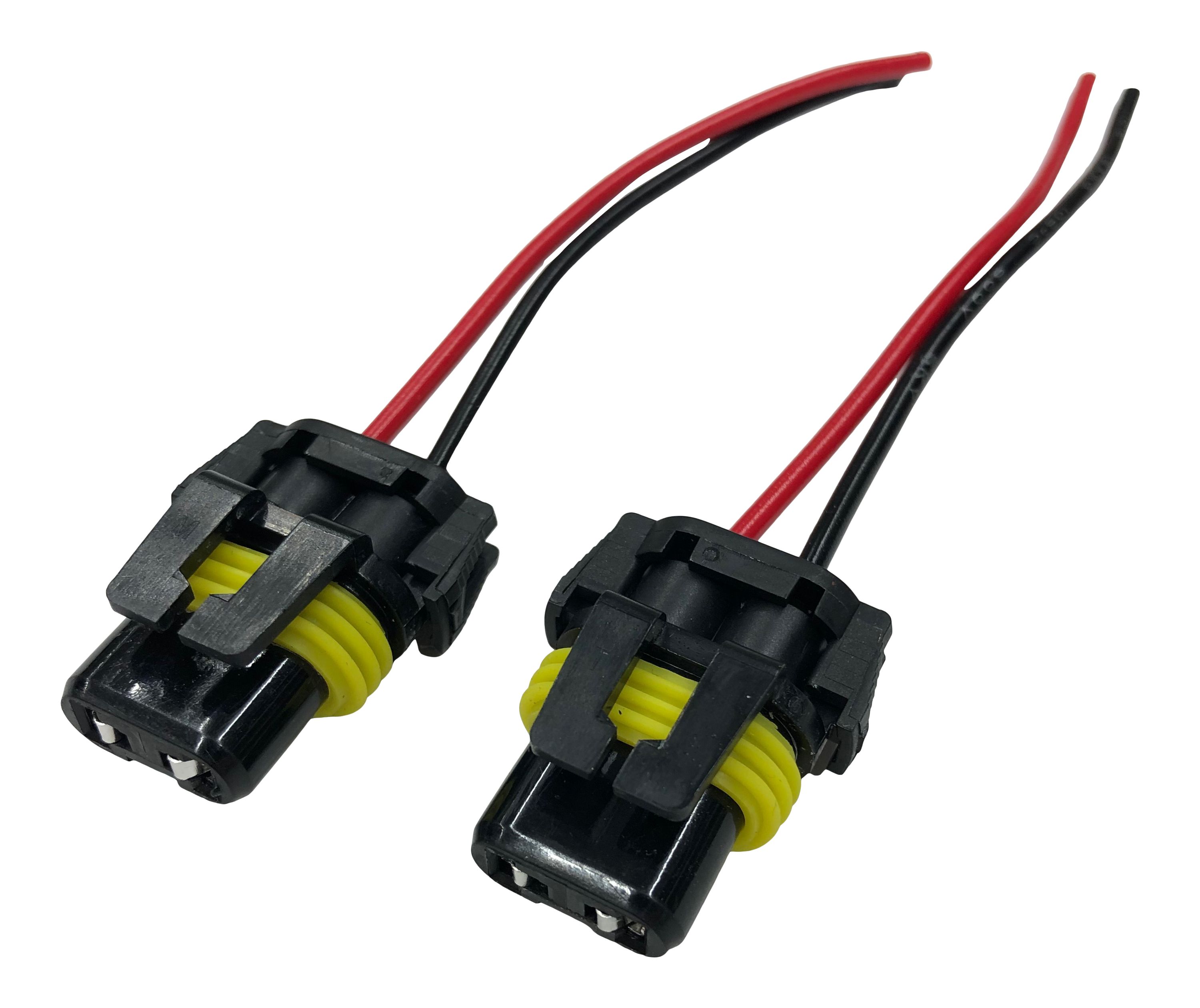 2x Stecker Reparatur HB4 9006 Birne WEIBLICH Sockel Fassung Lampen