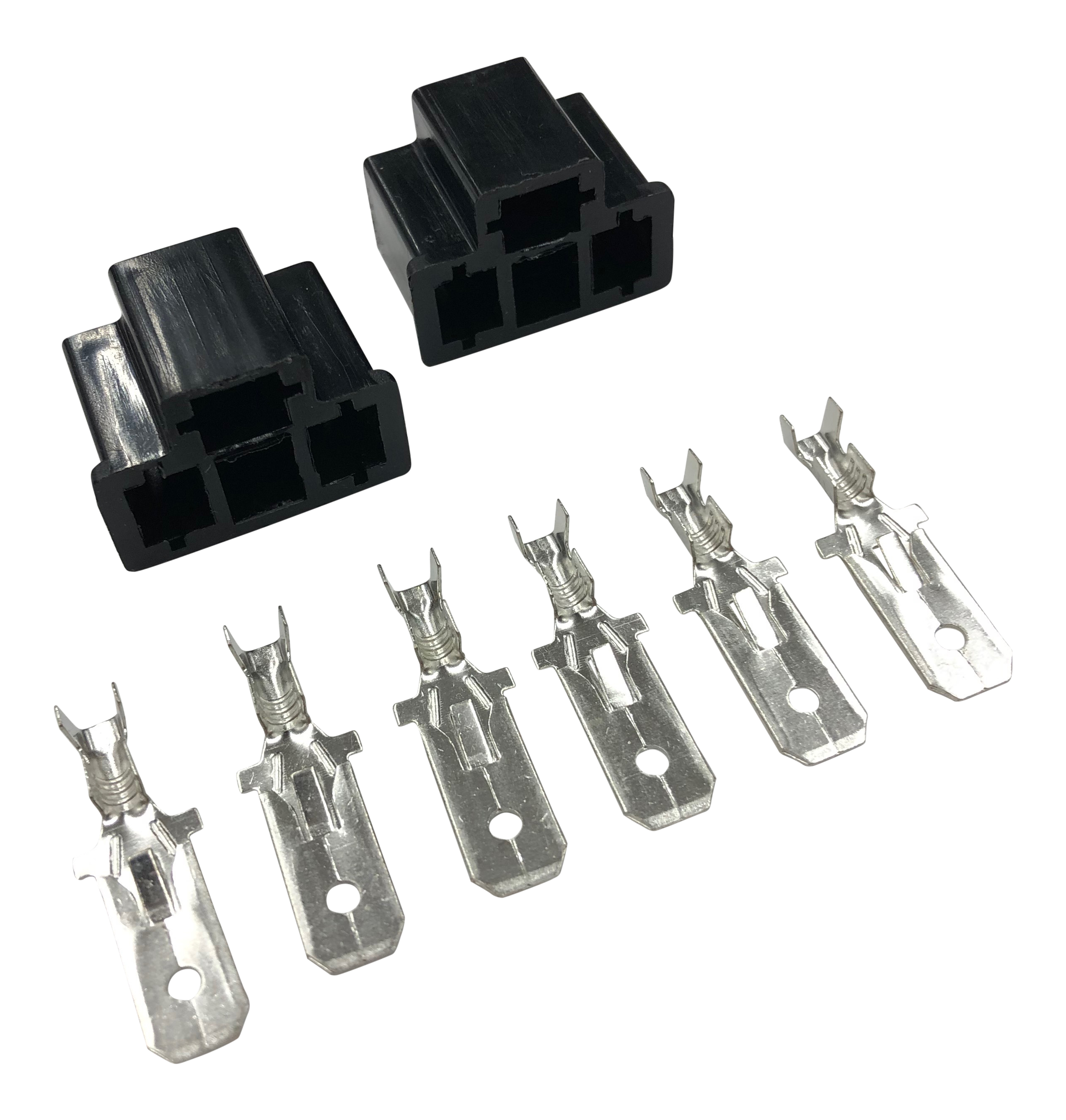 H4 Stecker + 6x Pin MÄNNLICH für Birne Reparatur Stecker Sockel Fassung Lampen