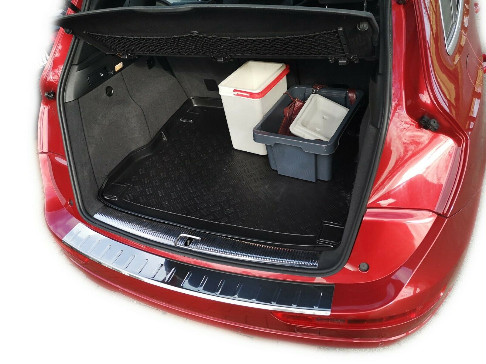 LADEKANTENSCHUTZ Edelstahl V2A Leiste Schutz für Audi Q5 8R ab 2008-2016