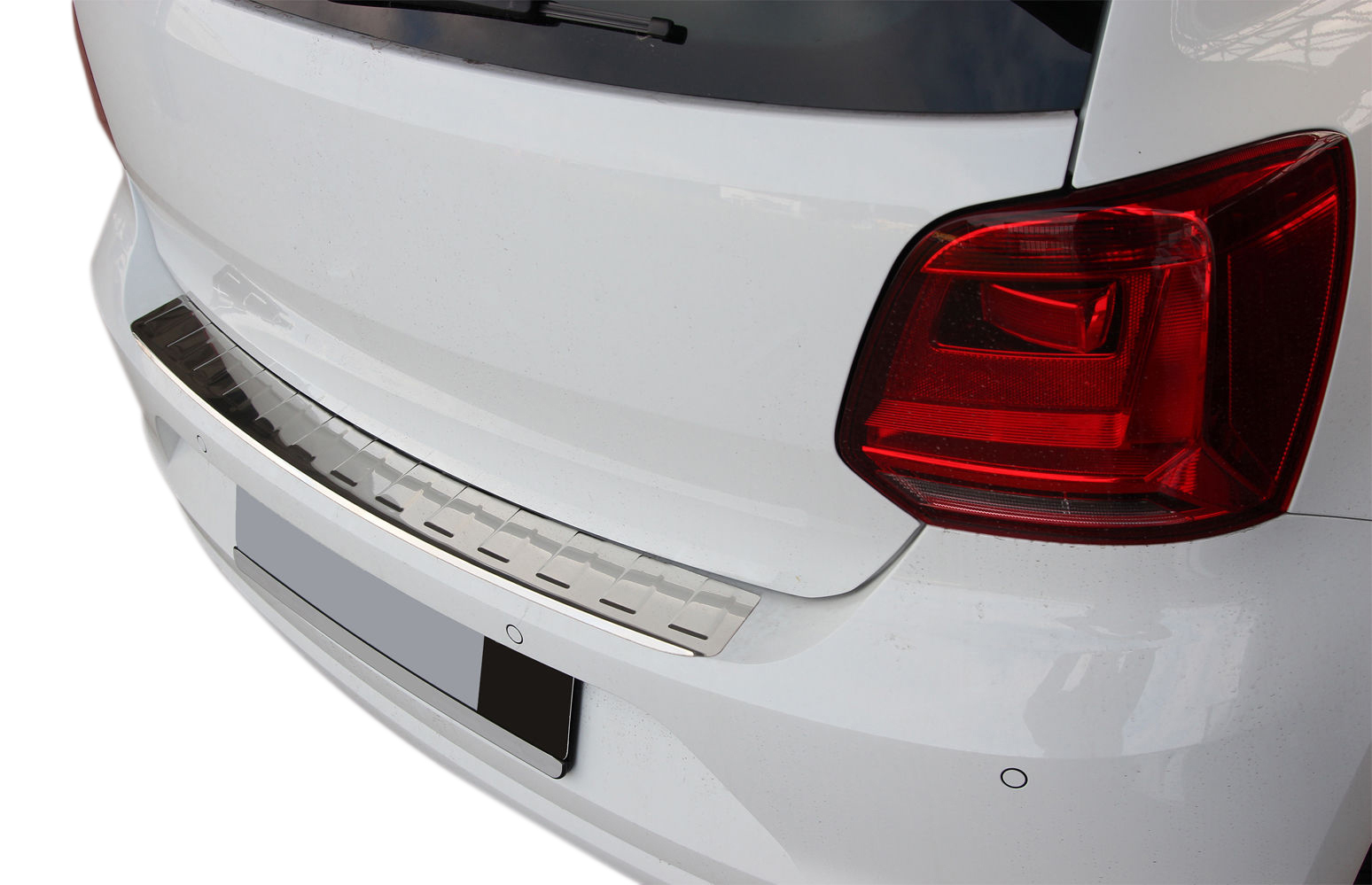 LADEKANTENSCHUTZ Edelstahl V2A Leiste Schutz für VW Polo V 6C ab 04.2014-