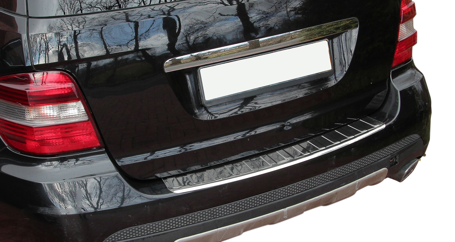 LADEKANTENSCHUTZ Edelstahl V2A Schutz für Mercedes M-Klasse W164 ab 2005-2011