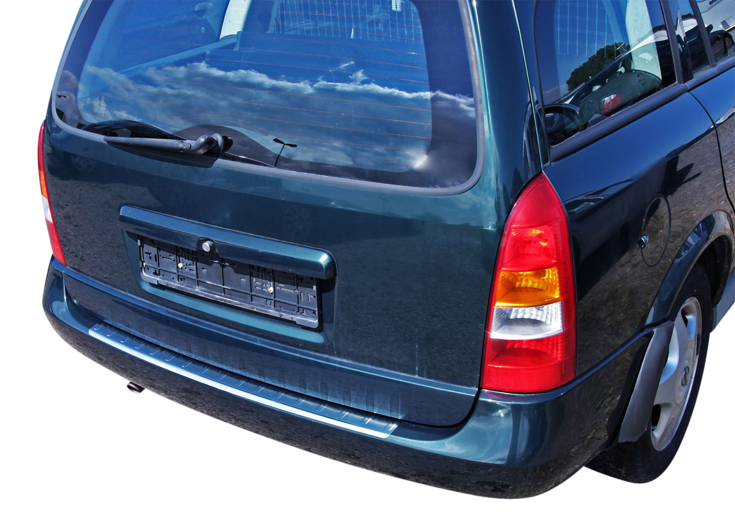 LADEKANTENSCHUTZ Edelstahl V2A Leiste Schutz für Opel Astra G Caravan 1998-2004