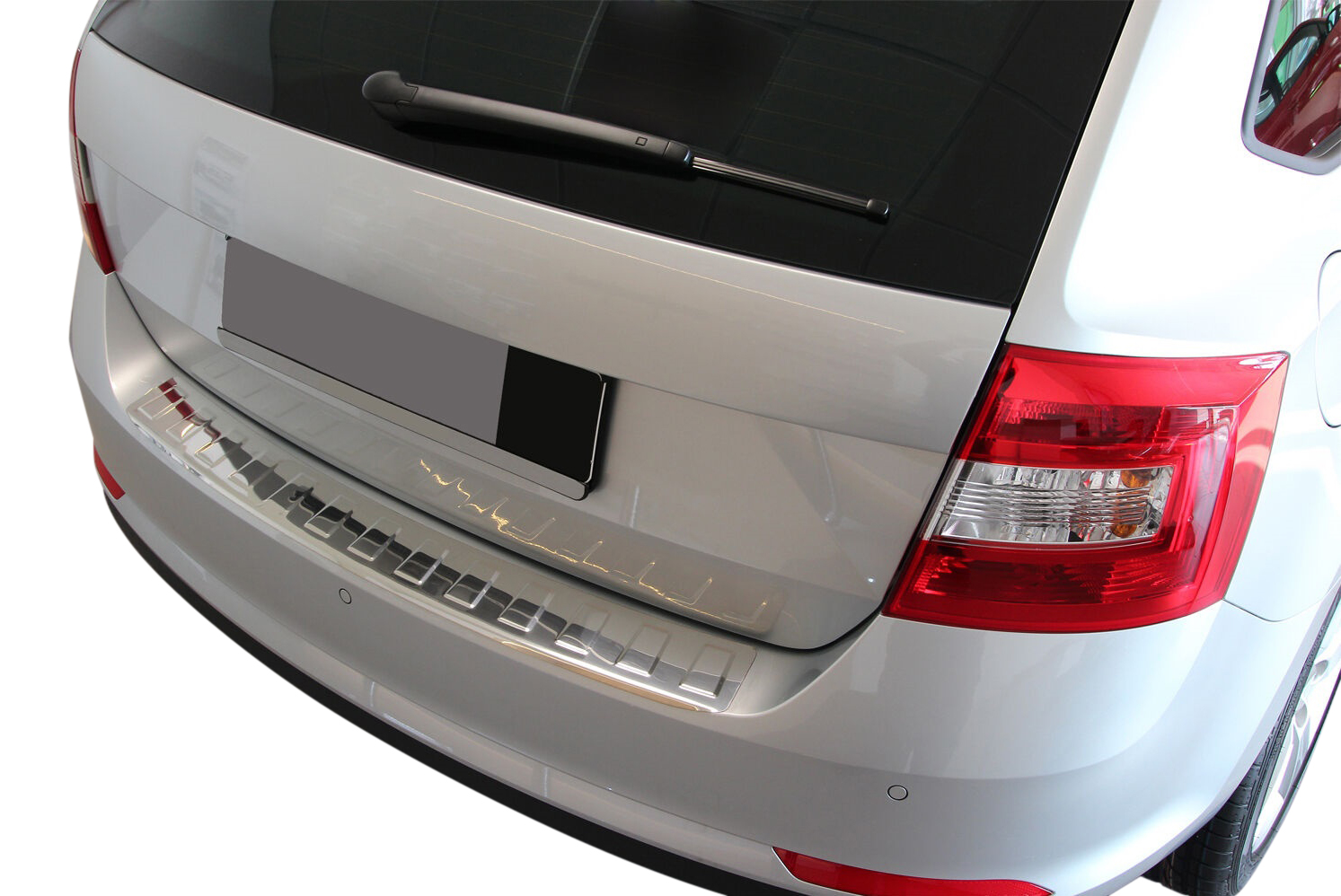 LADEKANTENSCHUTZ Edelstahl V2A Schutz für Skoda Rapid Spaceback NH1 ab 2012-