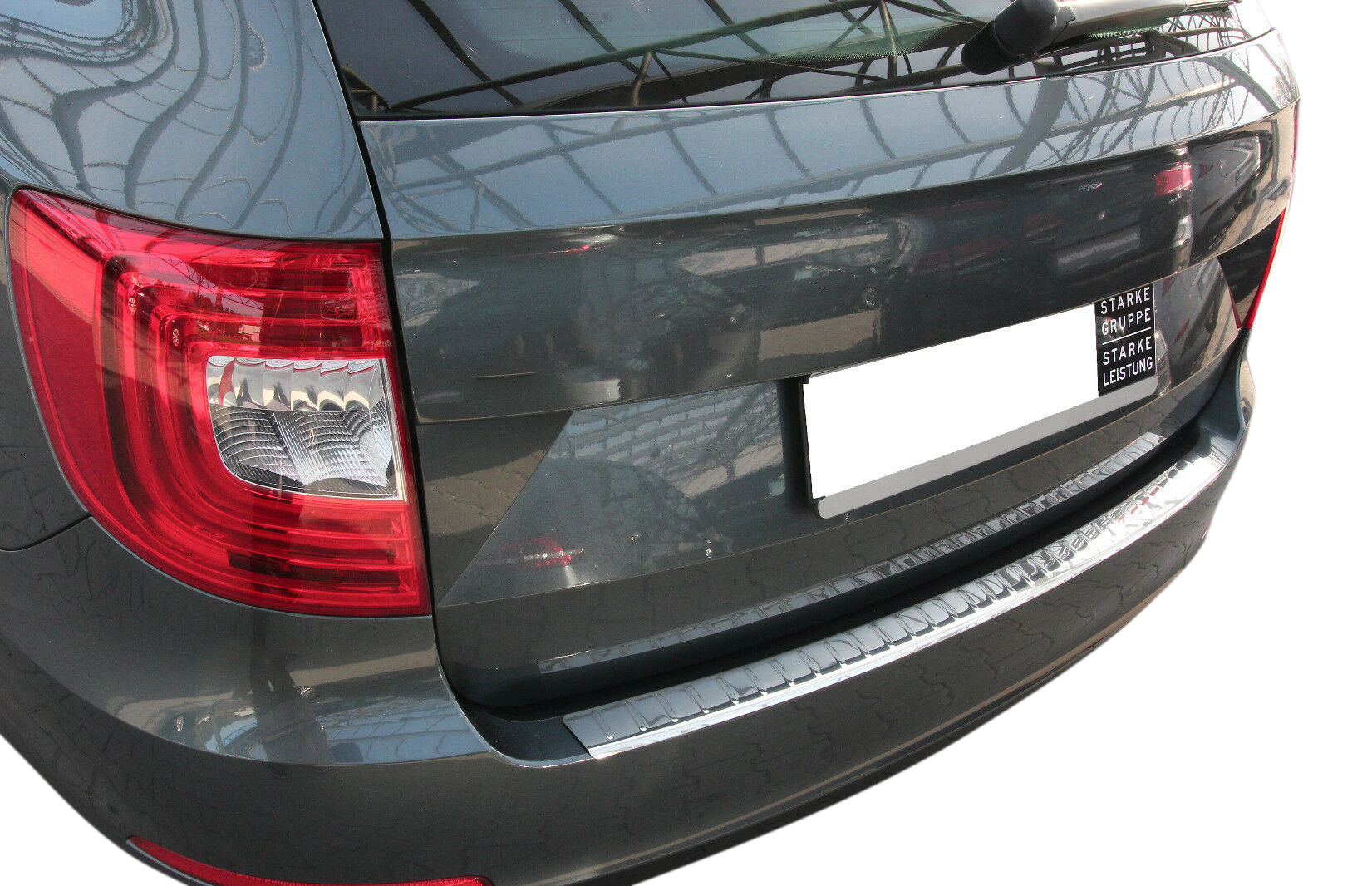 LADEKANTENSCHUTZ Edelstahl V2A Schutz für Skoda Superb II Kombi 3T ab 2010-2015