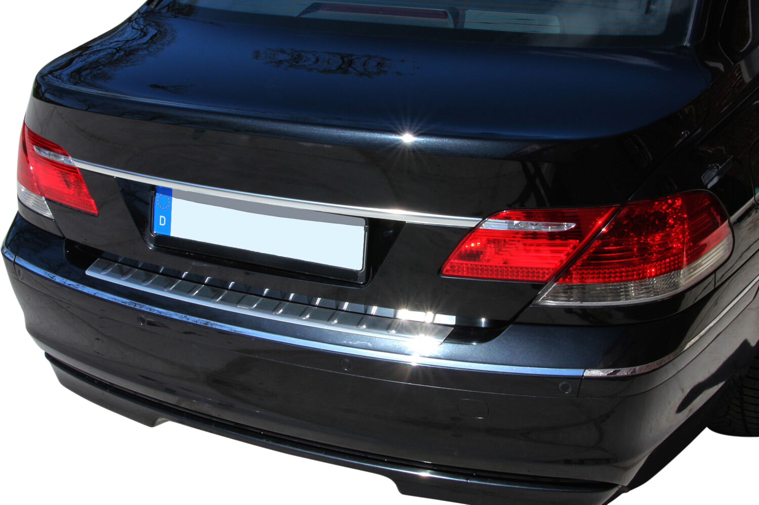 LADEKANTENSCHUTZ Edelstahl V2A Leiste Schutz für BMW 7er E65 E66 ab 2002-2008