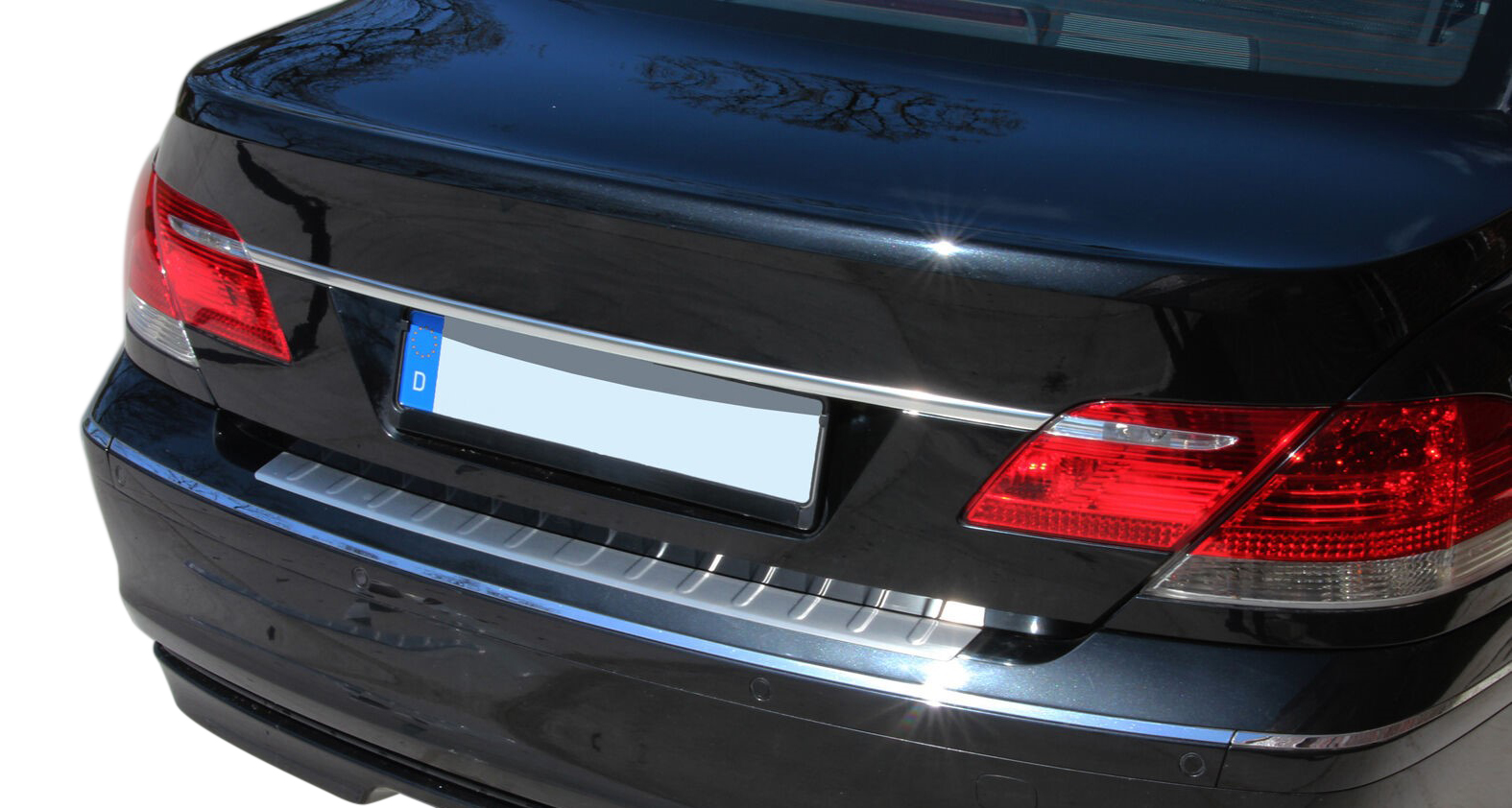 LADEKANTENSCHUTZ Edelstahl MATT Leiste Schutz für BMW 7er E65 E66 ab 2002-2008