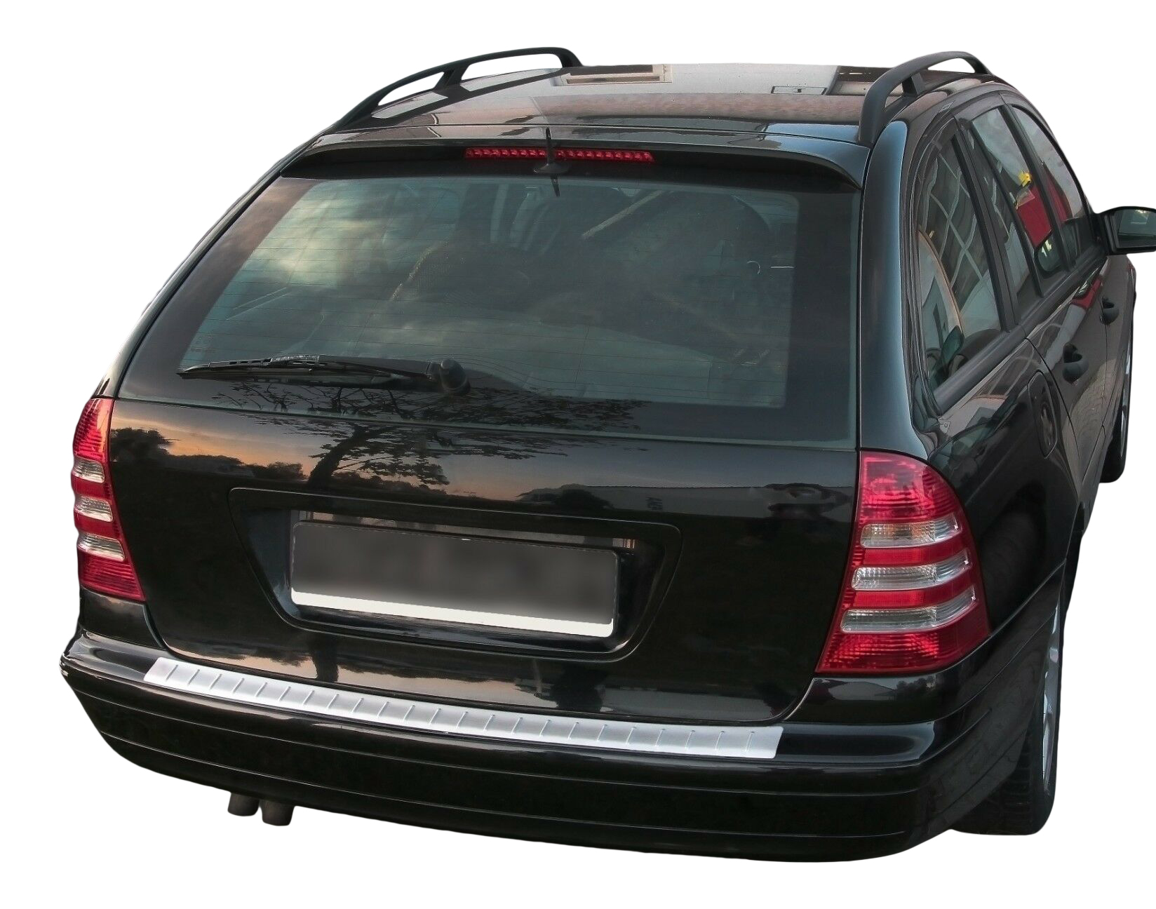 LADEKANTENSCHUTZ Edelstahl MATT für Mercedes C-Klasse T-Modell S203 2001-2007