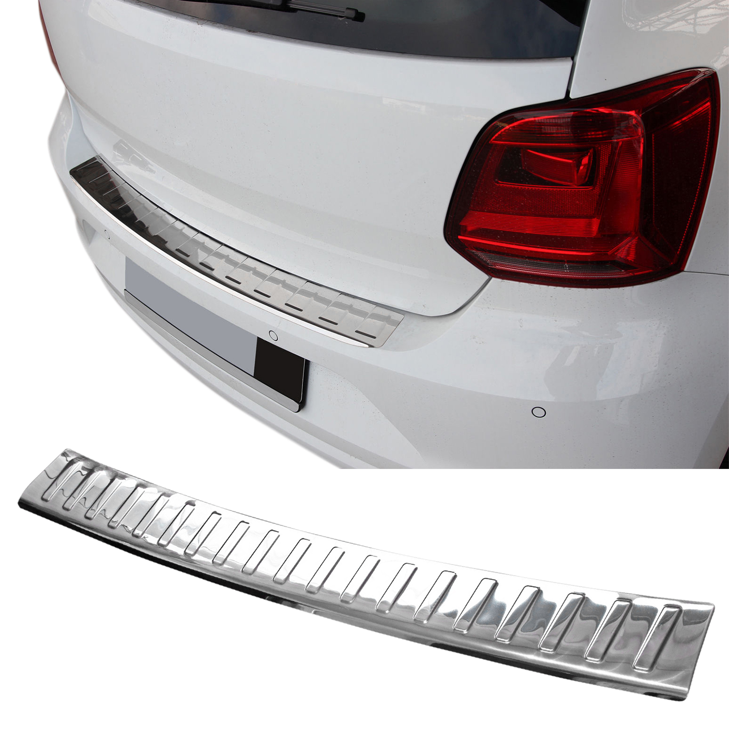 Edelstahl LADEKANTENSCHUTZ Chrom Leiste V2A für Renault Trafic II ab 2001-2014