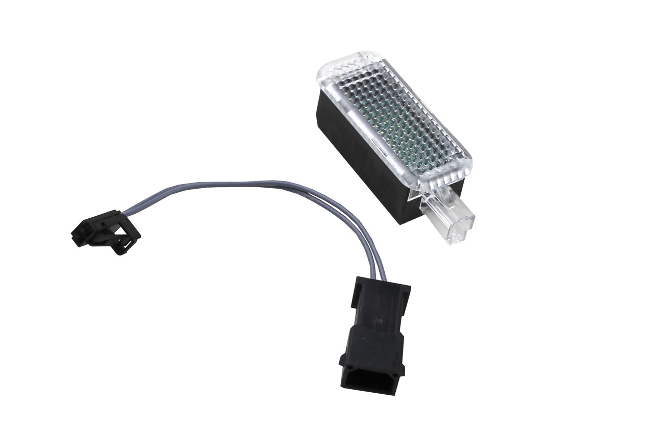 SET Halogen > Original LED Kofferraumbeleuchtung + Adapter Kabel für Skoda Seat