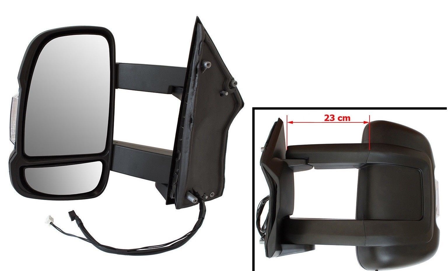 Außenspiegel Links LANG ARM VERSION elektr Wohnmobil für Peugeot Boxer II 2006-