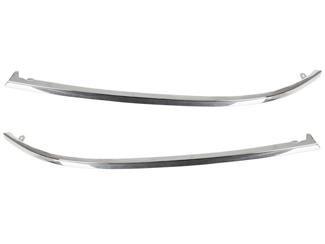 Chrom Leiste Scheinwerfer Stoßstange LINKS + RECHTS für Audi A6 4B C5 1997-2001