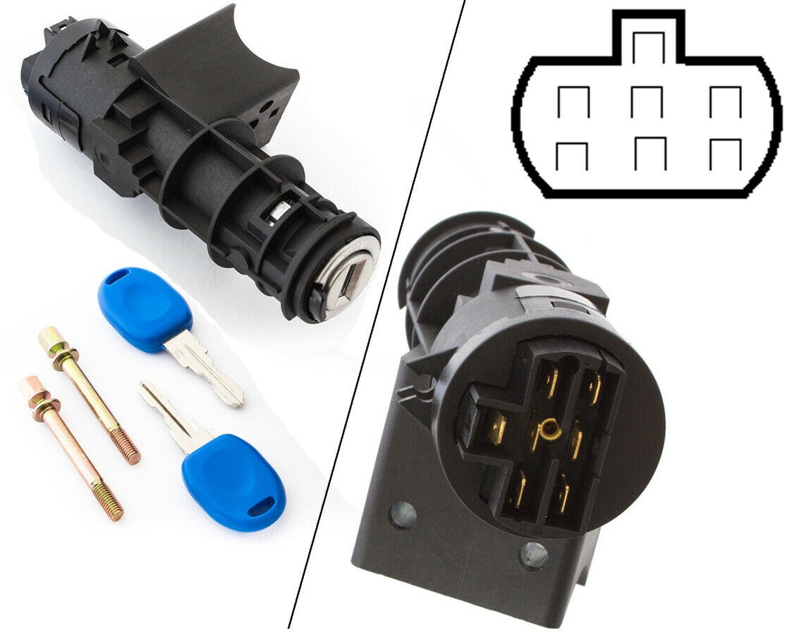 Für Fiat Doblo Albea Idea Zündschloss Schliesszylinder Schloss + 2x Schlüssel