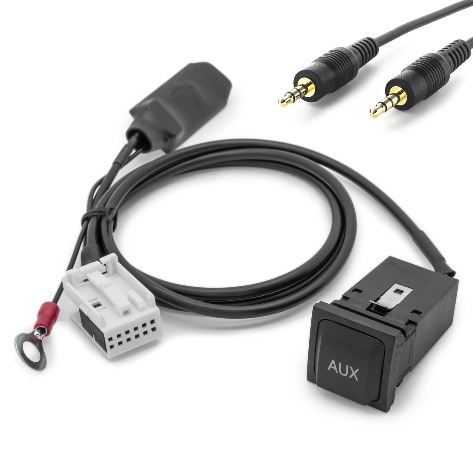 AUX In Einbau Adapter Auto Radio für VW RCD RNS 200 210 300 310 500 510 MFD RNS2