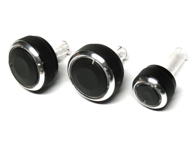 Alu Chrom Dreh Schalter Heizung Klima AC für VW Golf 4 Bora Lupo Passat Polo 6N