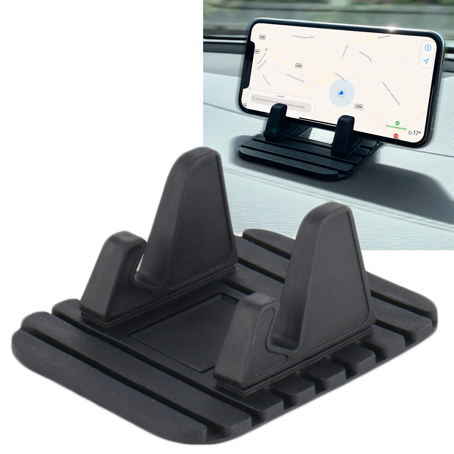 Anti Rutsch Handy Halterung Armaturenbrett Matte Auto LKW für Navigation Musik