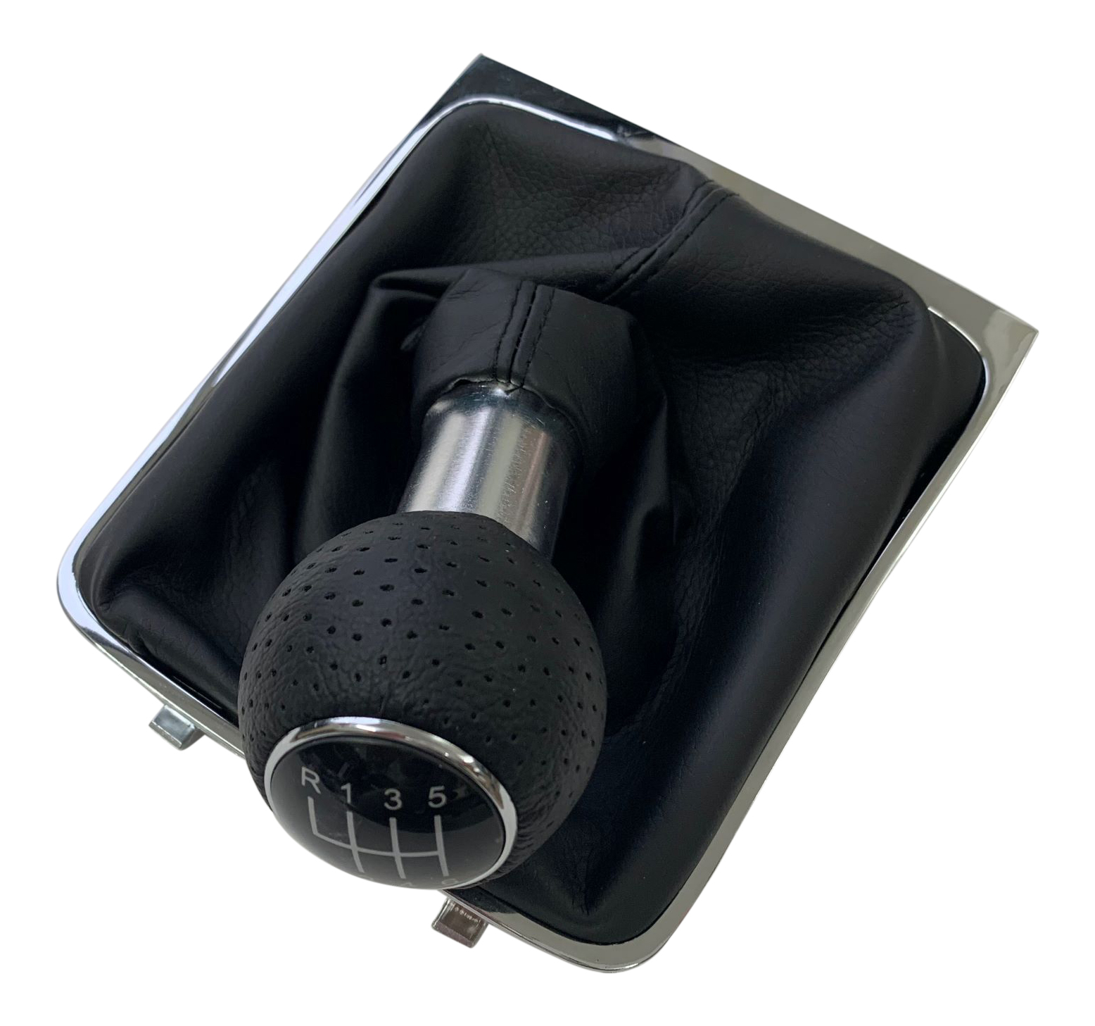 Schaltknauf Schaltmanschette Schwarz Perforiert 6-Gang für VW Passat 3C B6  