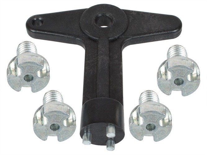Felgenschloß + Schlüssel SET für Renault Clio II III Laguna Megane Modus Scenic