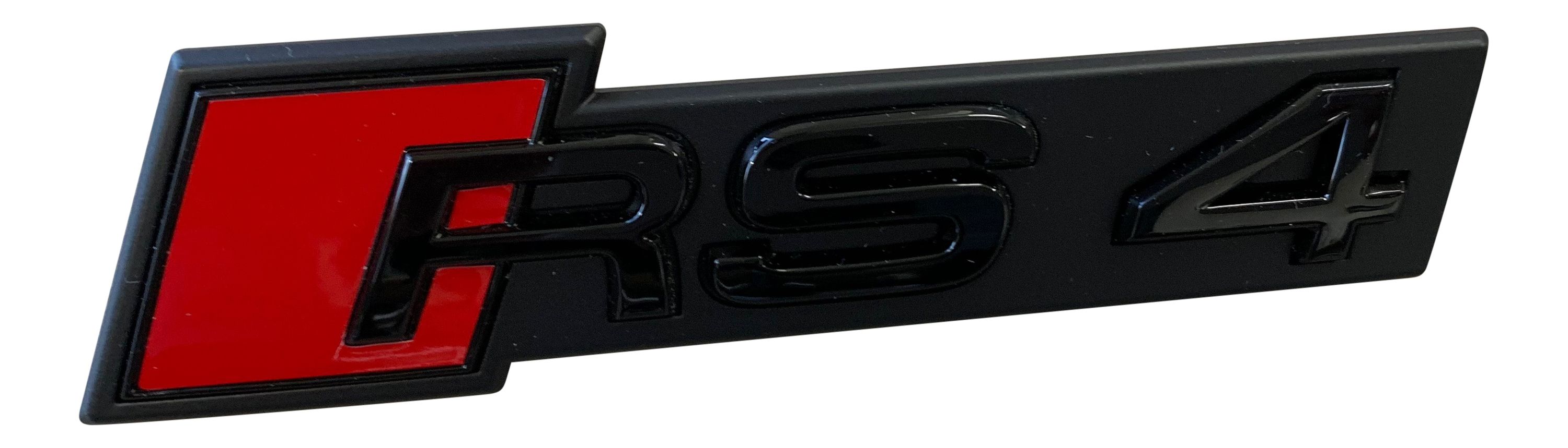 Original Audi Black Edition RS4 8K 8W B9 Emblem Schriftzug Schwarz Kühlergrill