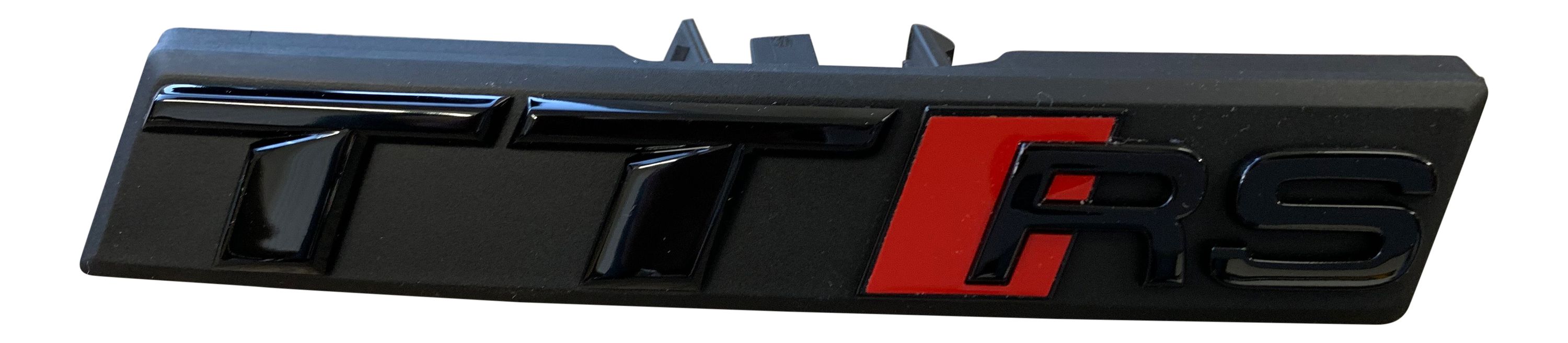 Original Audi Black Edition TT RS 8J 8S Emblem Schriftzug Schwarz Kühlergrill