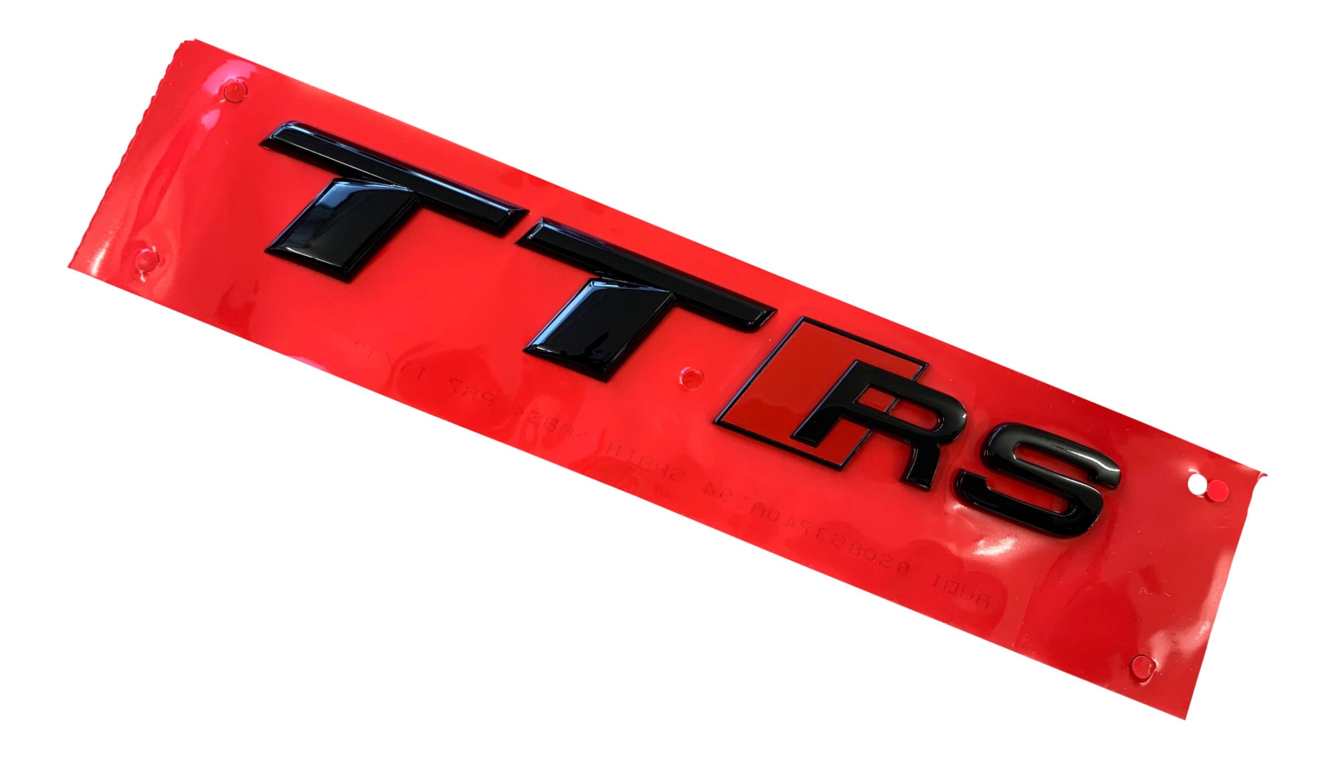 Original Audi Black Edition TTRS / TT RS 8J 8S Emblem Schriftzug Schwarz Hinten