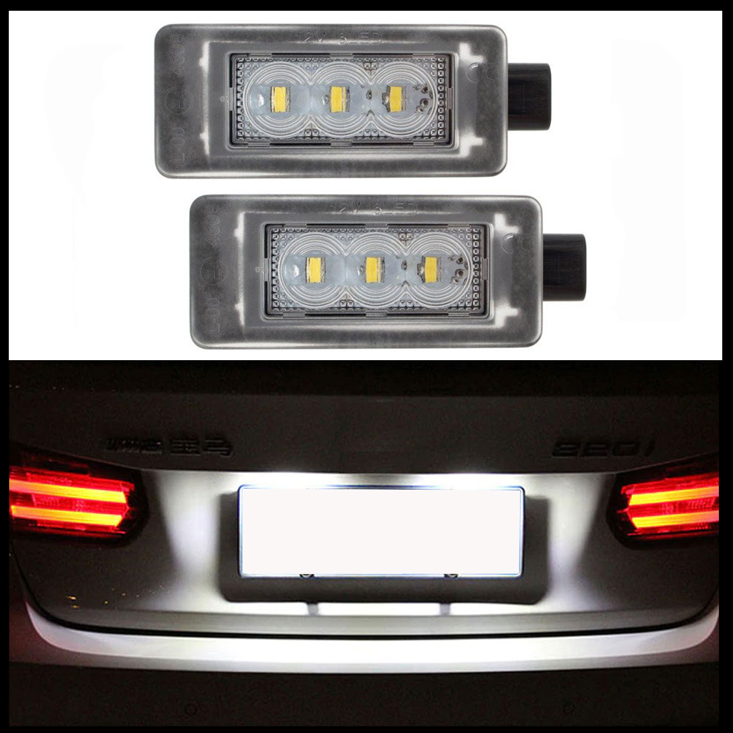 2x LED Kennzeichenbeleuchtung Leuchten SMD für Citroen C5 III ab 2008-