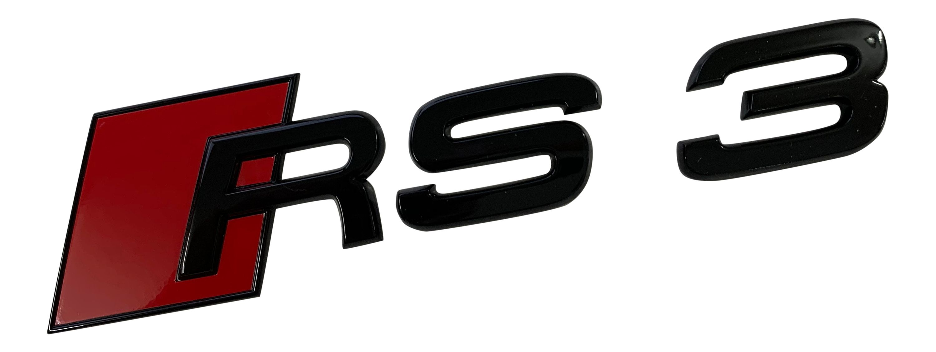 Original Audi Black Edition RS3 8P 8V Emblem Schriftzug in Schwarz Hinten Heck