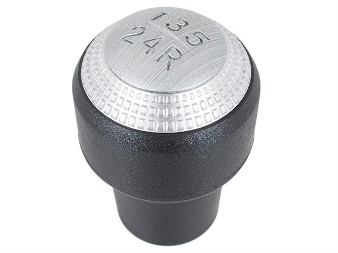 Schaltknauf Knauf 5-Gang in Schwarz / Alu für Hyundai Getz / Kia Sportage III