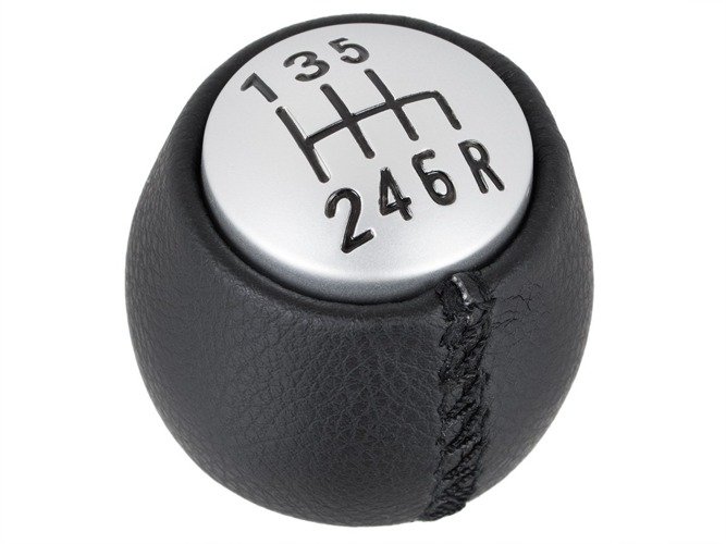 Schaltknauf 6-Gang Knauf Schwarz Silber für Alfa Romeo 147 / 166 / GT