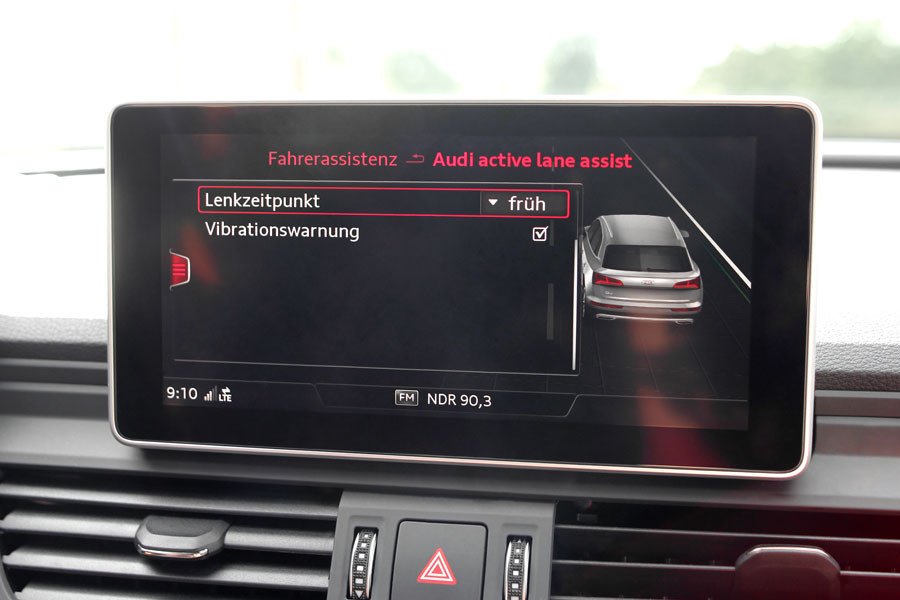 Active Lane Assist (Spurhalteassistent) inkl. Stauassistent für Audi A4 8W