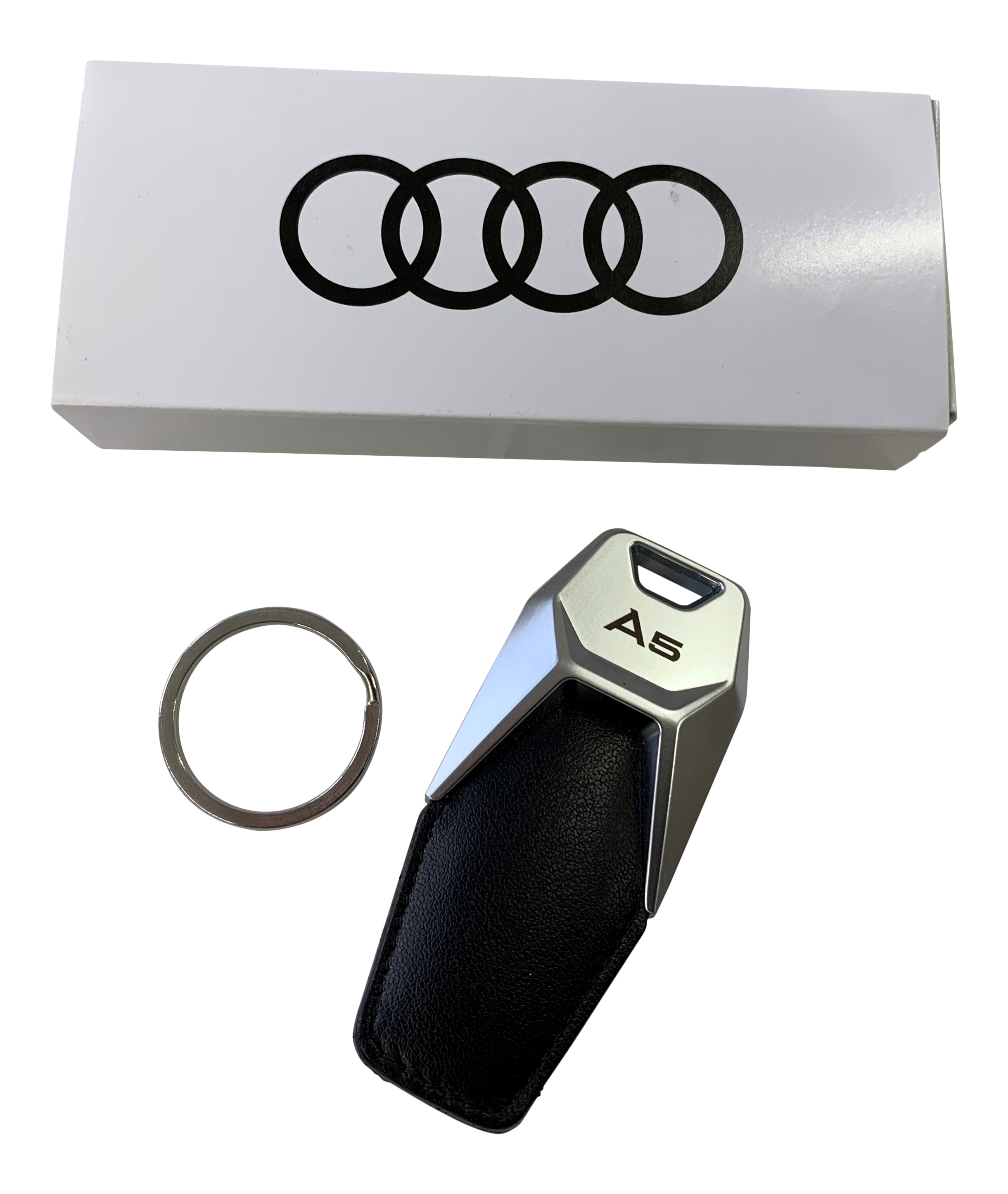 Original Audi A5 PREMIUM Schlüsselanhänger Schlüssel Logo mit Gravur A5 8T F5