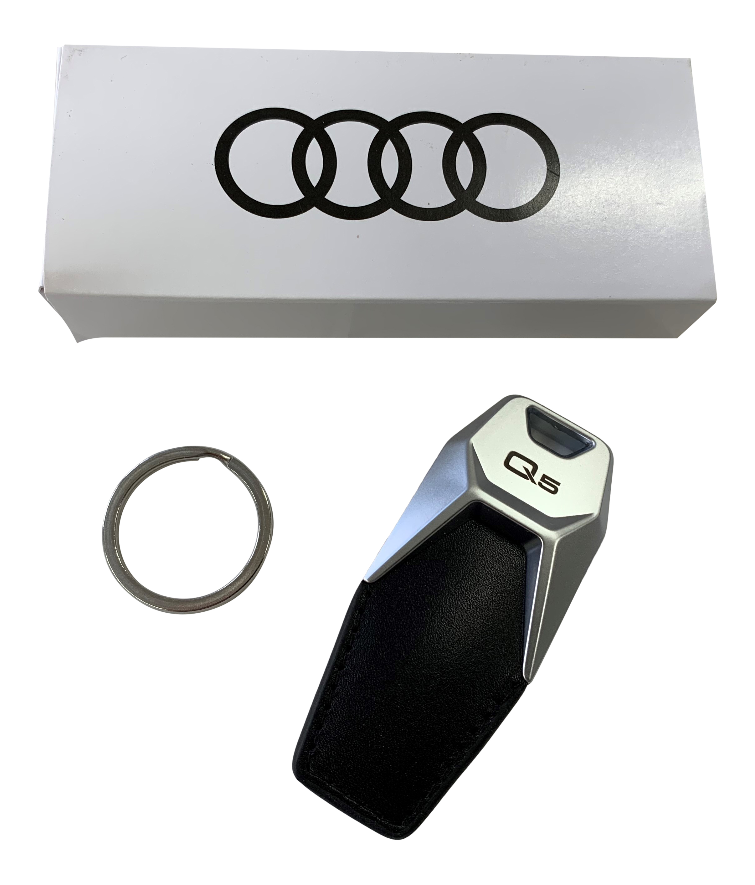Original Audi Q5 PREMIUM Schlüsselanhänger Schlüssel Logo mit Gravur Q5 8R FY