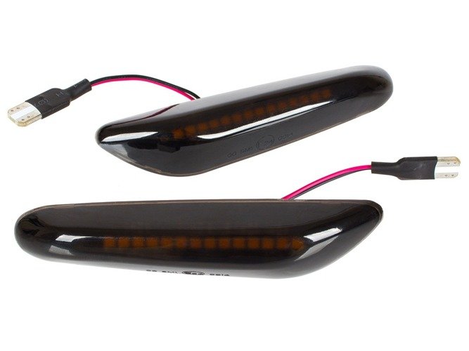 Premium LED Seitenblinker Schwarz / Smoke für BMW 3er E46 (alle) ab 1997-2007