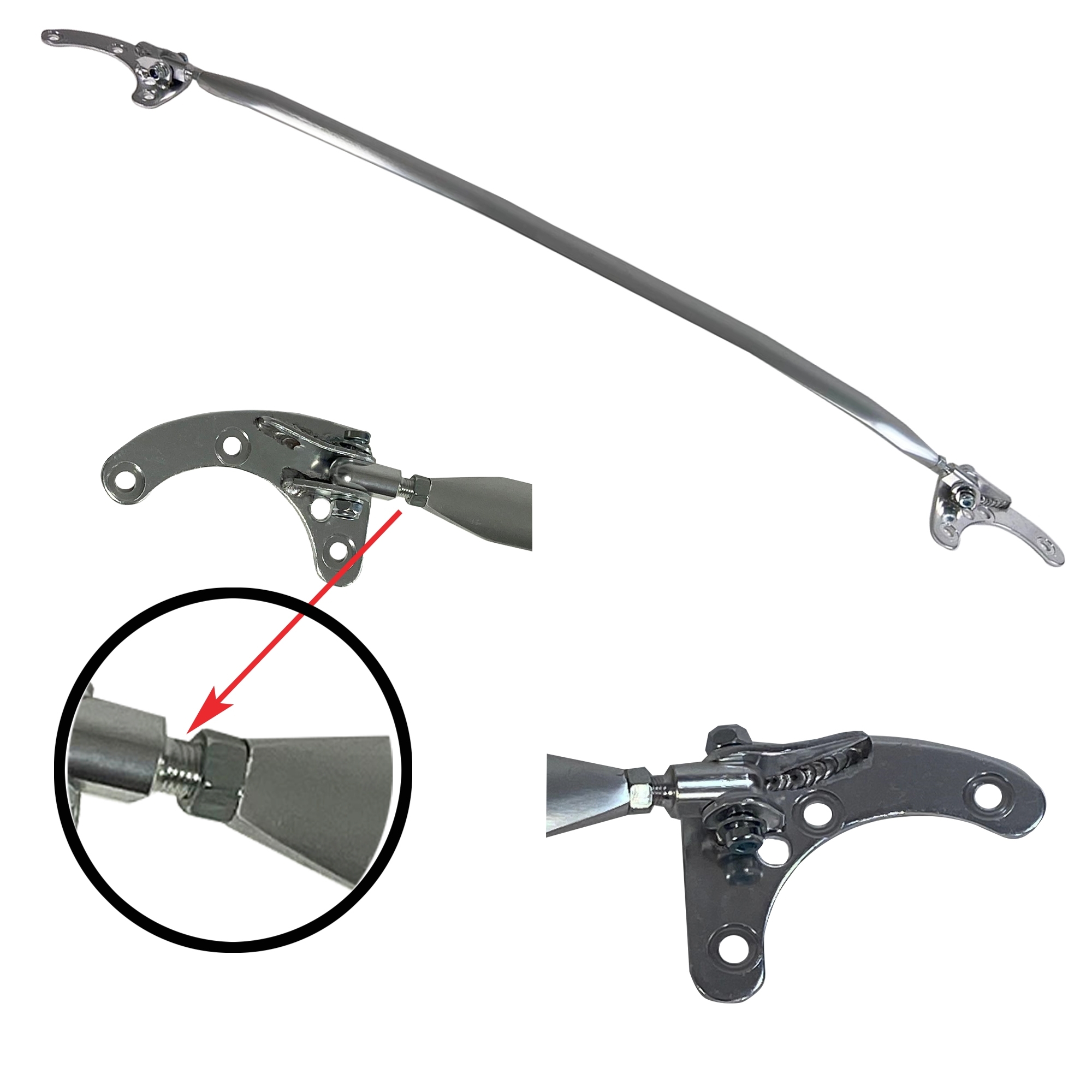 Original JOM Domstrebe Alu poliert VERSTELLBAR für BMW 1er F20 F21 ab 2011-