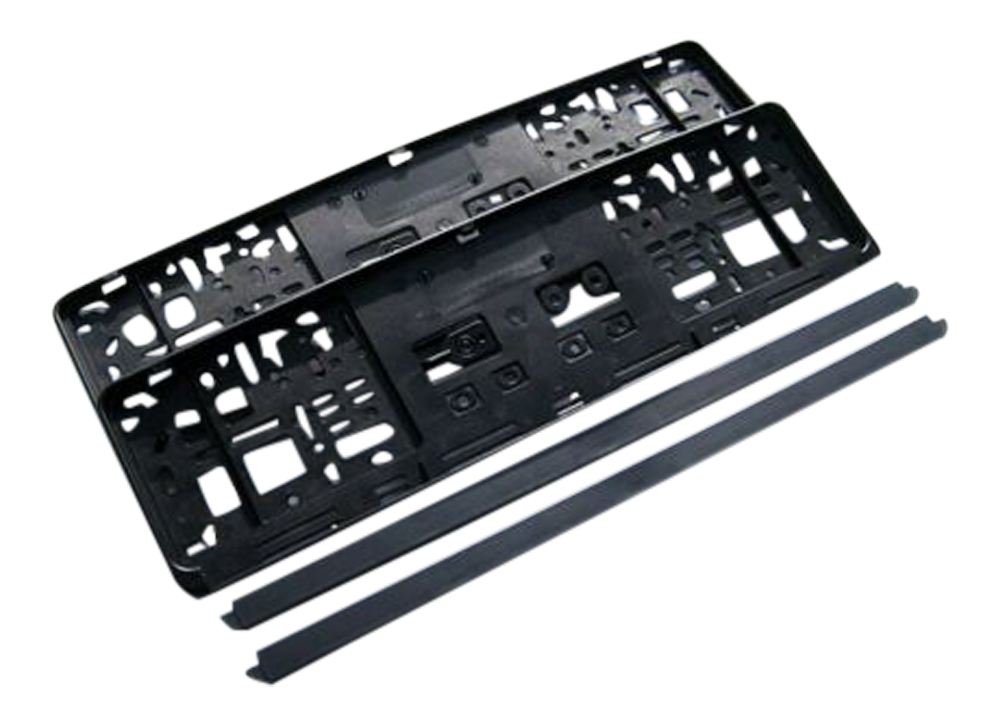 2x Kennzeichenhalter Nummernschild Halter Universal KURZ 46cm für alle Fahrzeuge