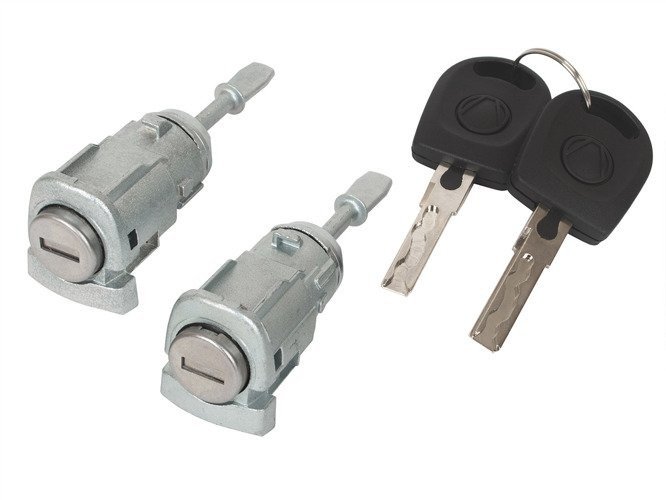 Türschloss LINKS RECHTS 2x Schlüssel für Skoda Fabia 6Y Octavia 1U Seat Arosa