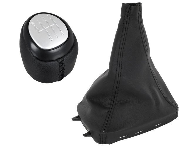 Schaltknauf Knauf + Schaltmanschette Rahmen 6-Gang für Saab 9-3 ab 2003-2012