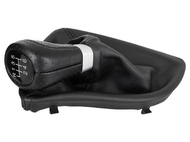 Schaltknauf + Schaltmanschette Rahmen 6-Gang für BMW 5er E60 / E61 ab 2002-2010