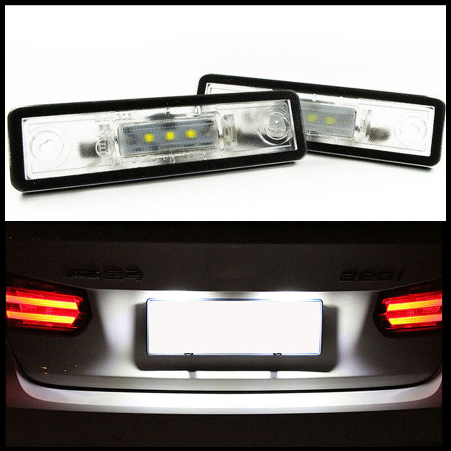 2x LED PREMIUM Kennzeichenbeleuchtung für Seat Toledo II 1M ab 1999-2004
