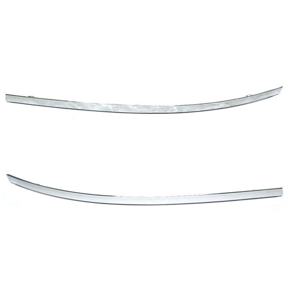 2x Zierleiste Stoßstange Chrom LINKS + RECHTS VORNE für Audi A6 4F C6 2004-2009