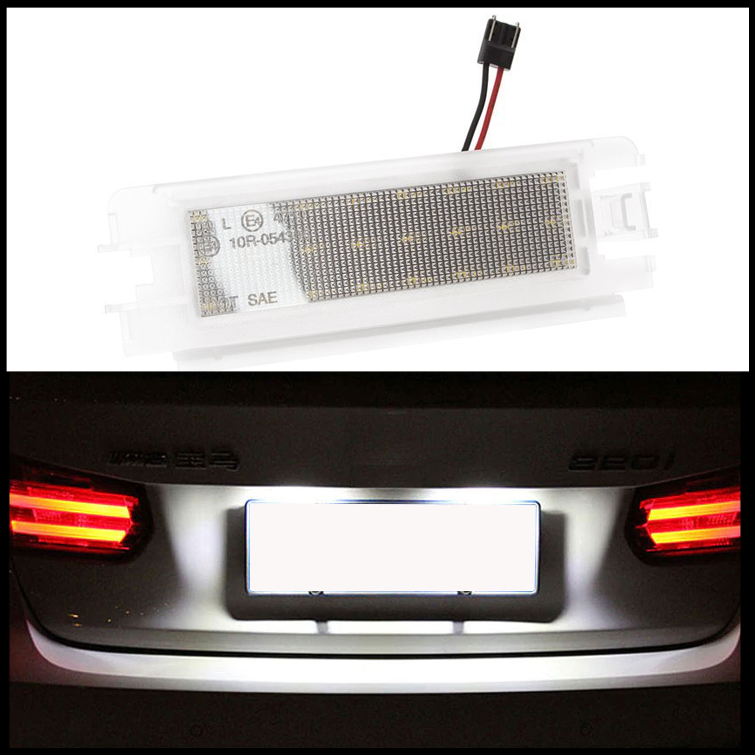 PREMIUM LED Kennzeichenbeleuchtung für Renault Logan / Stepway II 2013-
