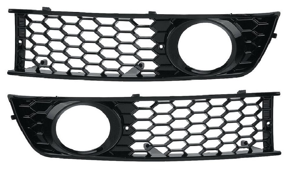 Stoßstange Gitter Waben Nebelscheinwerfer LINKS + RECHTS für Audi A4 8E B6 01-05