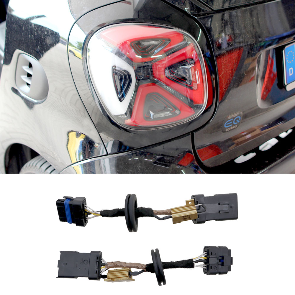 Original Kufatec Kabelbaum Adapter Facelift LED Rückleuchten für Smart 453