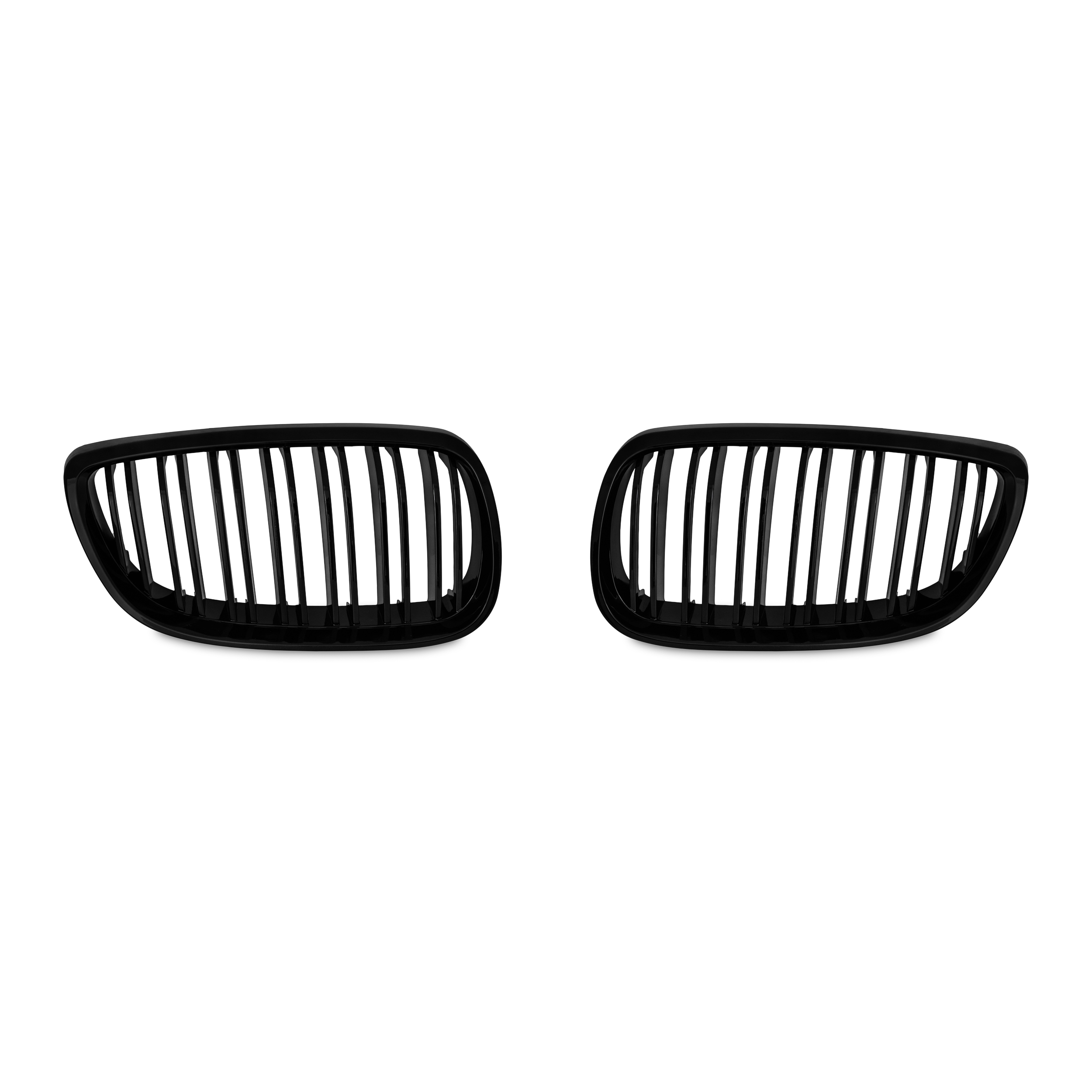 Kühlergrill DOPPELRIPPE Schwarz Glanz für BMW 3er Coupe E92 2006-2010