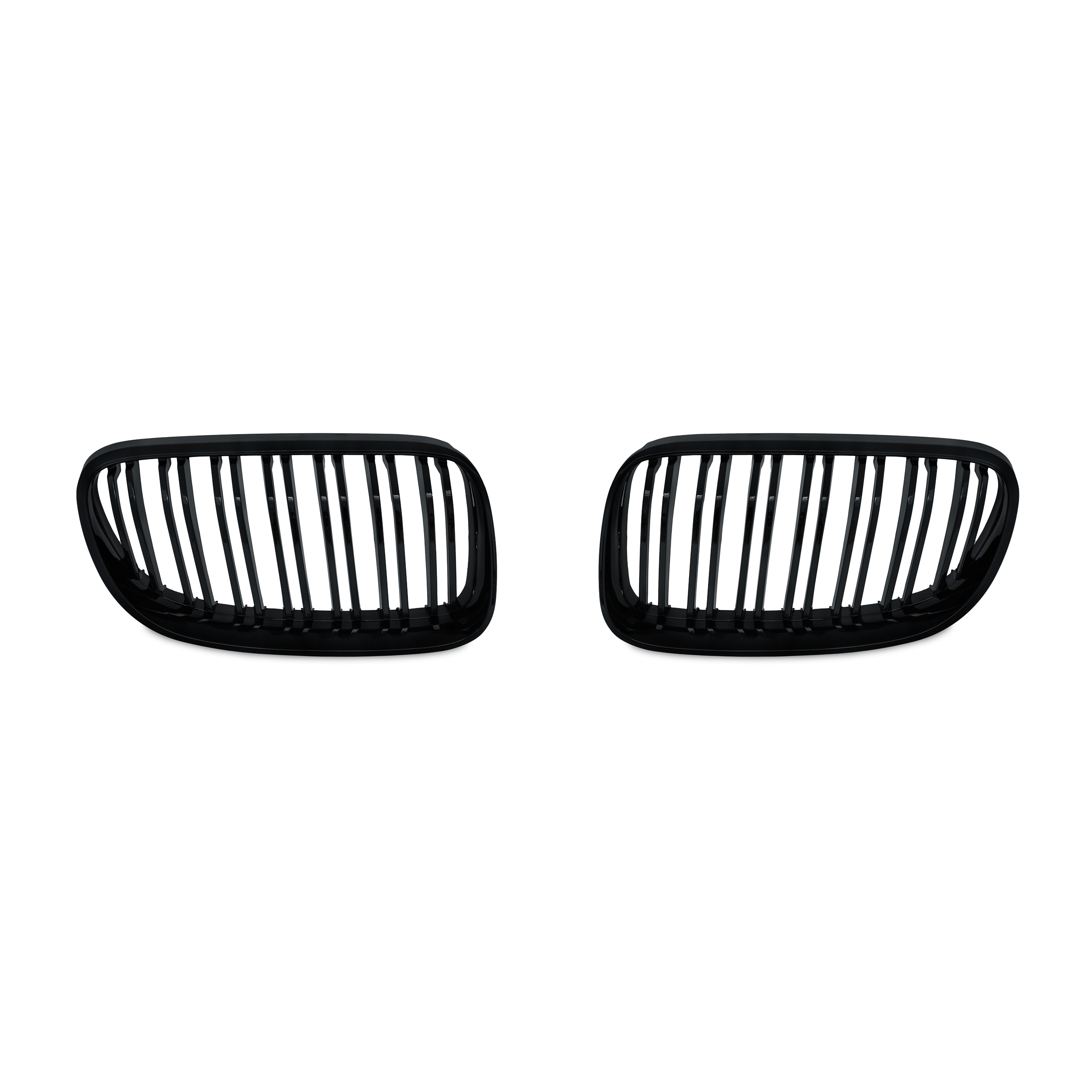 Kühlergrill DOPPELRIPPE Schwarz Glanz für BMW 3er Coupe E92 2010-2013